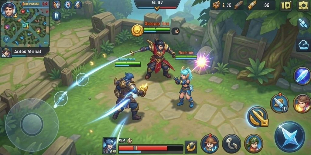 Mode multiplayer yang memungkinkan permainan bersama teman.